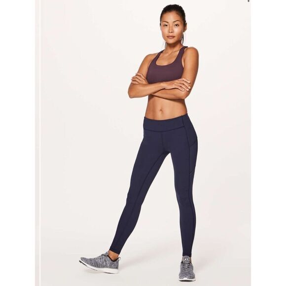 Lululemon Speed Up Tight Full-On Luxtreme 28" In Midnight Navy Size 4 - Picture 3 of 12